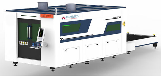 1500W 4000W CNC الألياف آلة القطع بالليزر IPG MAX 3015 طاولة التبادل مع غطاء