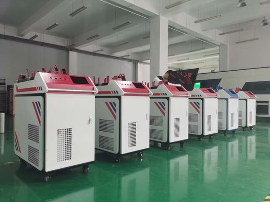 50HZ 6mm 1000w آلة لحام الليزر المحمولة وقت تقسيم الطاقة