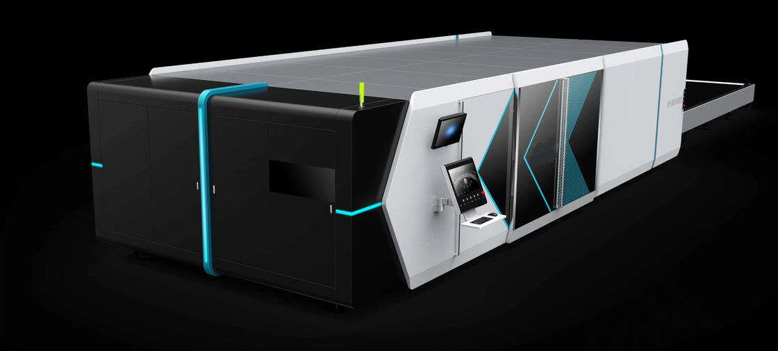 IPG 20mm CNC القطع المعدنية 8025 آلة القطع بالليزر للوحة الصلب