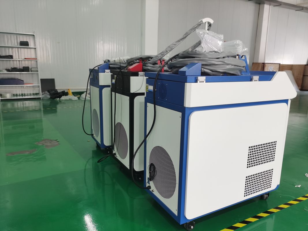 1000W 1080nm الليزر المحمولة آلة لحام الألياف الليزر معدات اللحام البندول المزدوج